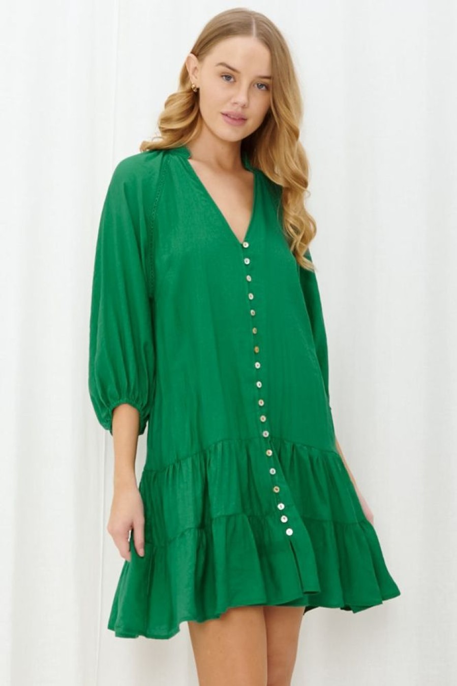 Dresses Salty Crush | Klair Mini Dress - Green