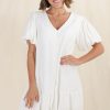 Dresses Salty Crush | Cammy Mini Dress - White