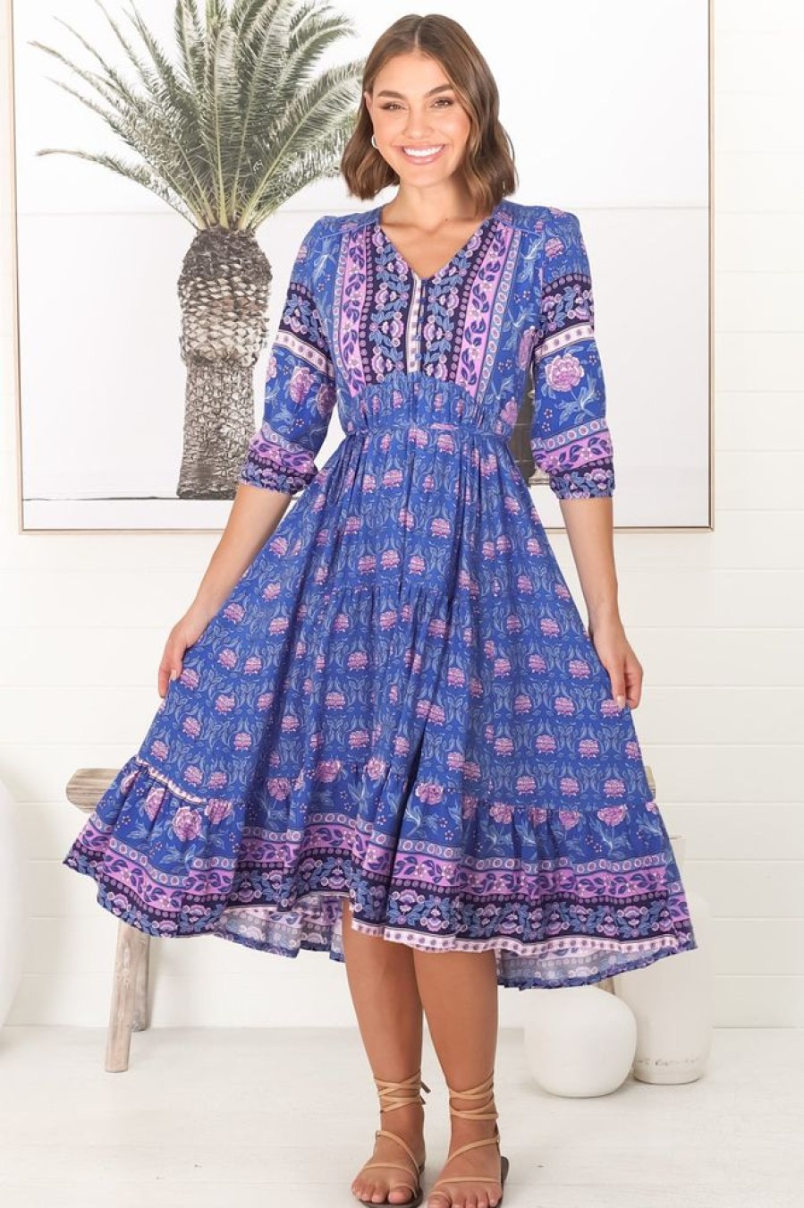 Dresses JAASE | Eve - Bluey Midi Dress