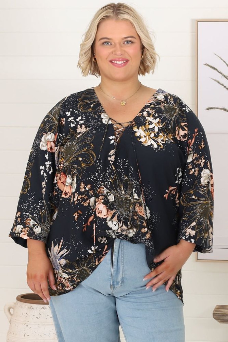 Jaase JAASE | Palas - Indigo Top