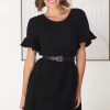 Dresses Salty Crush | Cora Mini Dress - Black