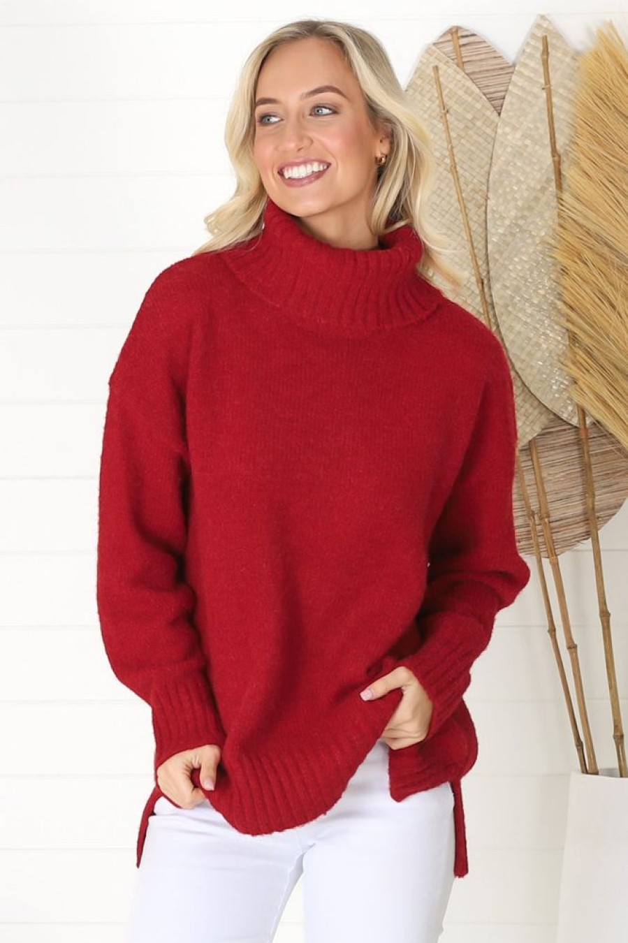 Jackets/Knitwear Salty Crush | Harlie Jumper - Red