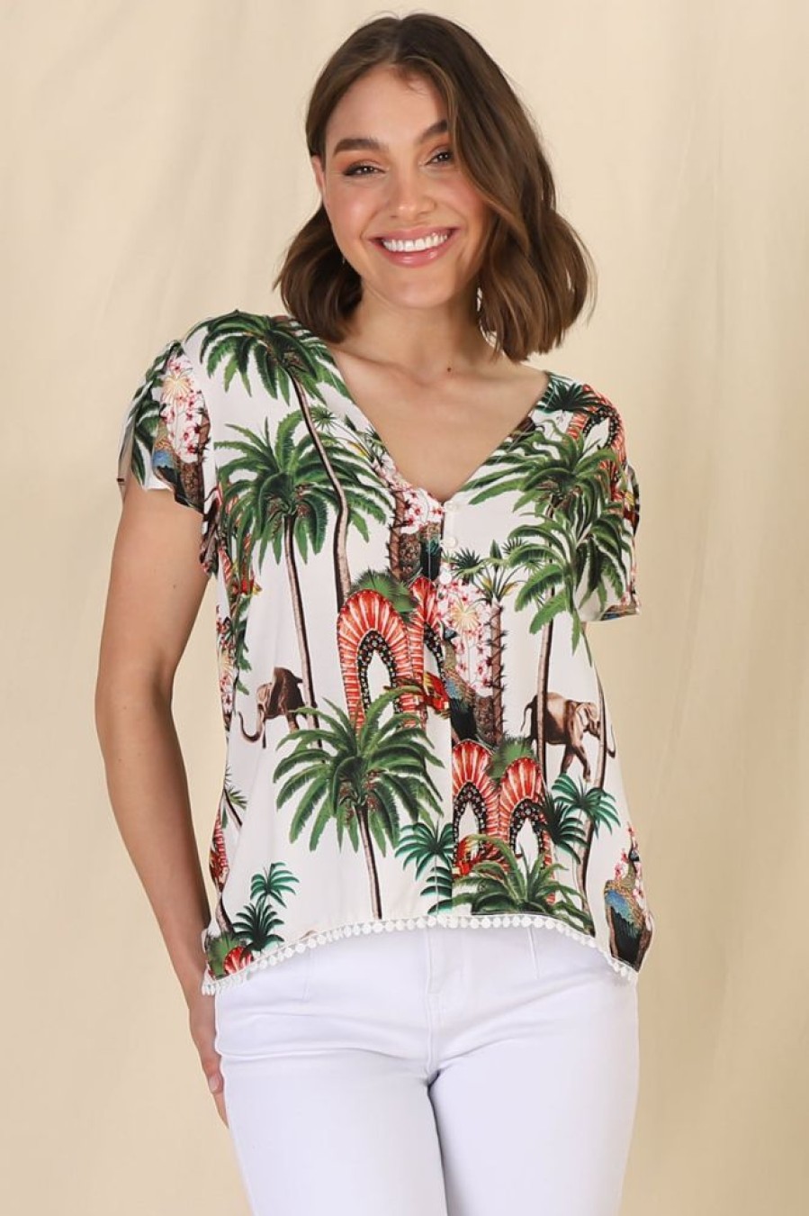 Jaase JAASE | Koi (Cap Sleeve) - Hamptons Top