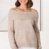 Jackets/Knitwear Salty Crush | Angie Knit Jumper - Taupe