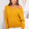 Tops Salty Crush | Carol Knit Top - Mustard