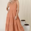 Dresses Salty Crush | Arlowe Midi Dress - Rust