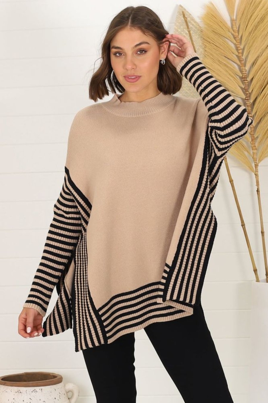 Jackets/Knitwear Salty Crush | Irina Jumper - Camel