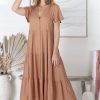 Dresses Salty Crush | Milla Midi Dress - Tan