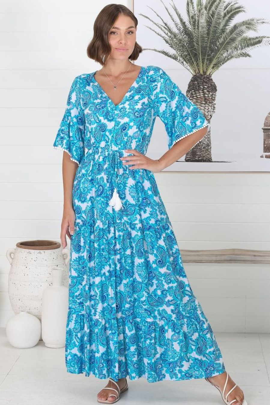 Dresses Salty Crush | Romelly Maxi Dress - Blue