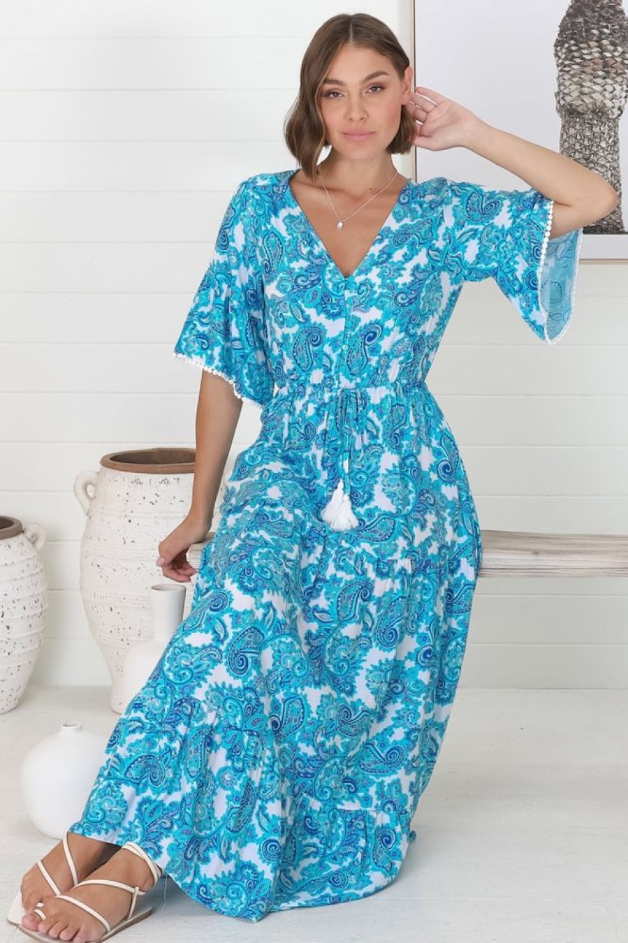 Dresses Salty Crush | Romelly Maxi Dress - Blue