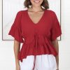 Tops Salty Crush | Celeste Top - Red