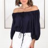 Tops Salty Crush | Thelma Top - Navy