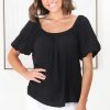 Tops Salty Crush | Bertie Top - Black