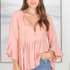 Tops Salty Crush | Sandy Top - Pink