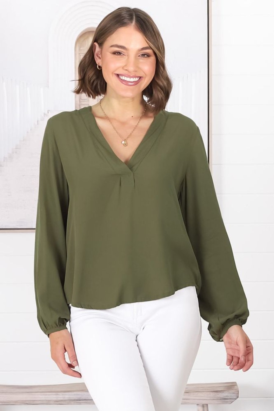 Tops Salty Crush | Nelly Top - Green