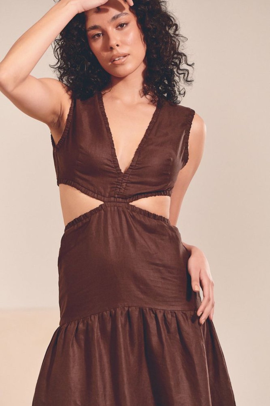 Jaase JAASE | April Maxi Dress - Chocolate