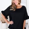 Tops Salty Crush | Alyx Blouse - Black