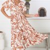 Dresses Salty Crush | Charis Midi Dress - Rust