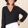 Tops Salty Crush | Nelly Top - Black