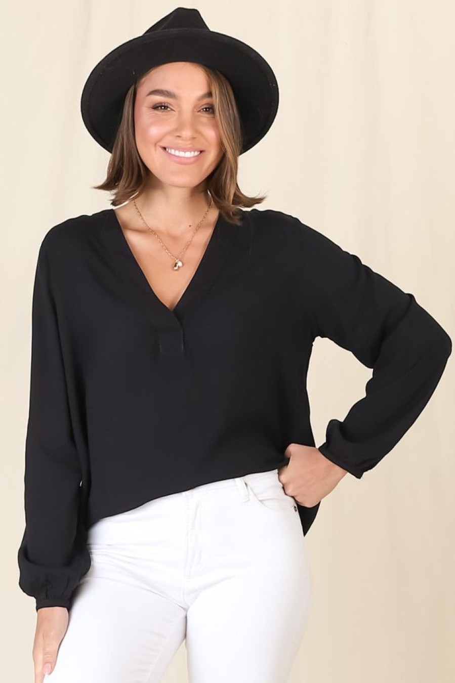 Tops Salty Crush | Nelly Top - Black