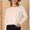 Tops Salty Crush | Joanne Knit Top - Pale Peach