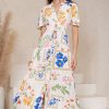 Dresses Salty Crush | Sofi Maxi Dress - Caspian Print